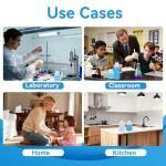 Square Plastic Reagent Bottles with Inner Ring Cover