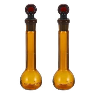 10ml Borosilicate Glass Volumetric Flask, 2-Pack