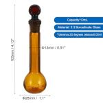 10ml Borosilicate Glass Volumetric Flask, 2-Pack