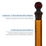 10ml Borosilicate Glass Volumetric Flask, 2-Pack