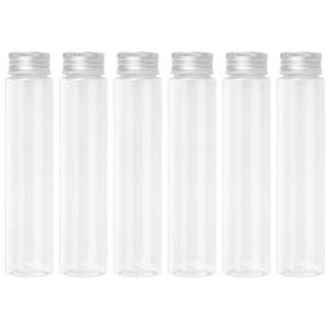 Yoodelife 110ml Clear Plastic Test Tubes, 6-Pack