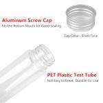 Yoodelife 110ml Clear Plastic Test Tubes, 6-Pack