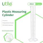 25ml Plastic Measuring Cylinder Set of 6