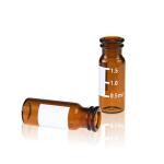 ALWSCI 11 mm Amber Glass Autosampler Vials, 100 Pack