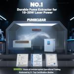 FumeClear FC-2002 Low-Noise Laser Fume Extractor