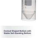Kashi 50mL Self-Standing Centrifuge Tubes, 100 Pack
