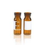 ALWSCI 11 mm Amber Glass Autosampler Vials, 100 Pack