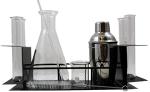 Chemistry Cocktail Barware Set with Hazard Labels