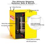 JOLABEAR 7-Piece Glass Beaker Set with Graduations