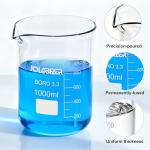 JOLABEAR 7-Piece Glass Beaker Set with Graduations