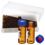 YOKIVE 1000pcs Amber Autosampler Vials with Caps