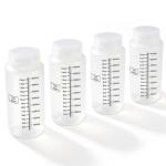 16oz Plastic Bottles with Airtight Caps - 4 Pcs