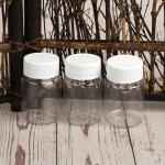 12-Pack Clear 30ml Refillable Plastic Sample Bottles