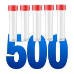 500 Pack Polypropylene Centrifuge Tubes - 30ml