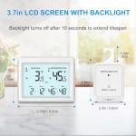 Wireless Fridge Thermometer with Freezer Alarm