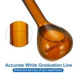 PATIKIL 50ml Borosilicate Glass Volumetric Flasks - 2 Pcs