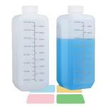 Plastic Lab Chemical Reagent Bottles, 16 oz