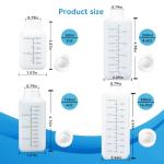 Plastic Lab Chemical Reagent Bottles, 16 oz