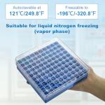 CryoKing 100-Well Freezer Lab Storage Boxes
