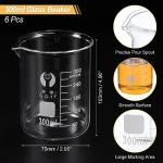 300ml Borosilicate Glass Beakers, 6 Pack