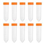 50ML Plastic Centrifuge Tubes, 12 Pcs, Orange