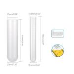 28 Pack Plastic Test Tubes with Caps and Rack