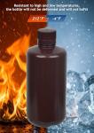 Leak-Proof Brown Plastic Storage Bottles - 2 Pack