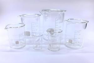 Glass Beaker Set with 6 Measurement Sizes