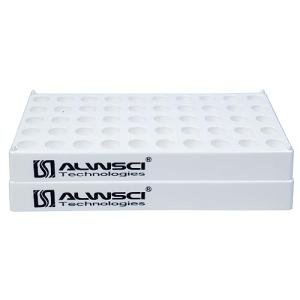 2-Pack White Autosampler Vial Rack for Labs