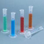 QWORK 25 ml Plastic Measuring Cylinders, Set of 10
