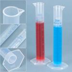 QWORK 25 ml Plastic Measuring Cylinders, Set of 10