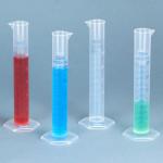 QWORK 25 ml Plastic Measuring Cylinders, Set of 10
