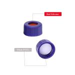 Amber Autosampler Vials with Blue Screw Caps, 100 Pack