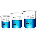 Maccx Borosilicate Glass Beakers, 3 Sizes