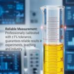 2-Pack 100ml Borosilicate Glass Graduated Cylinders