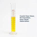 2-Pack 100ml Borosilicate Glass Graduated Cylinders