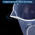 6 Pack 100ml Plastic Lab Beakers with Pour Spout