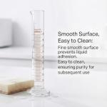 2-Pack 100ml Borosilicate Glass Graduated Cylinders