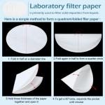 200 Pcs 15 cm Filter Paper for Labs
