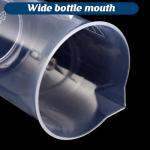 6 Pack 100ml Plastic Lab Beakers with Pour Spout