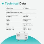 JOANLAB Adjustable Oil-Free Diaphragm Vacuum Pump