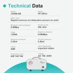 JOANLAB Adjustable Oil-Free Vacuum Diaphragm Pump