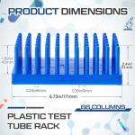 Thyle Blue Plastic Test Tube Rack - 2 Pack