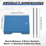 Heavy Duty Lab Stand with Assembly Rods - 3 Pcs