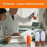 16oz Plastic Bottles with Caps, 4 Pack