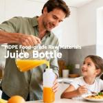 16oz Plastic Bottles with Caps, 4 Pack