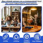 Heavy Duty Lab Stand with Assembly Rods - 3 Pcs