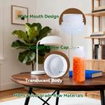 16oz Plastic Bottles with Caps, 4 Pack