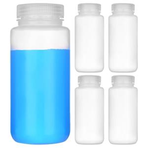 Pack of 5 Leak Proof Plastic Sample Bottles