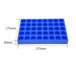 Blue Vial Rack for 20/60ml HPLC Bottles